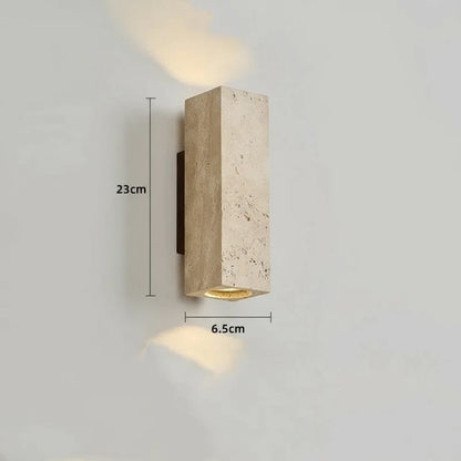 Gele Travertin LED Wandlamp Balkon Slaapkamer