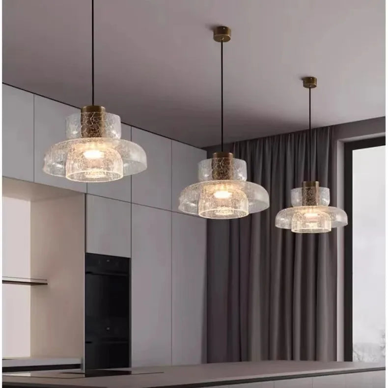 Moderne Luxe Wandlamp Gebarsten Glas Retro Bedside