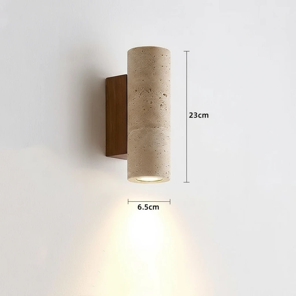 Gele Travertin LED Wandlamp Balkon Slaapkamer