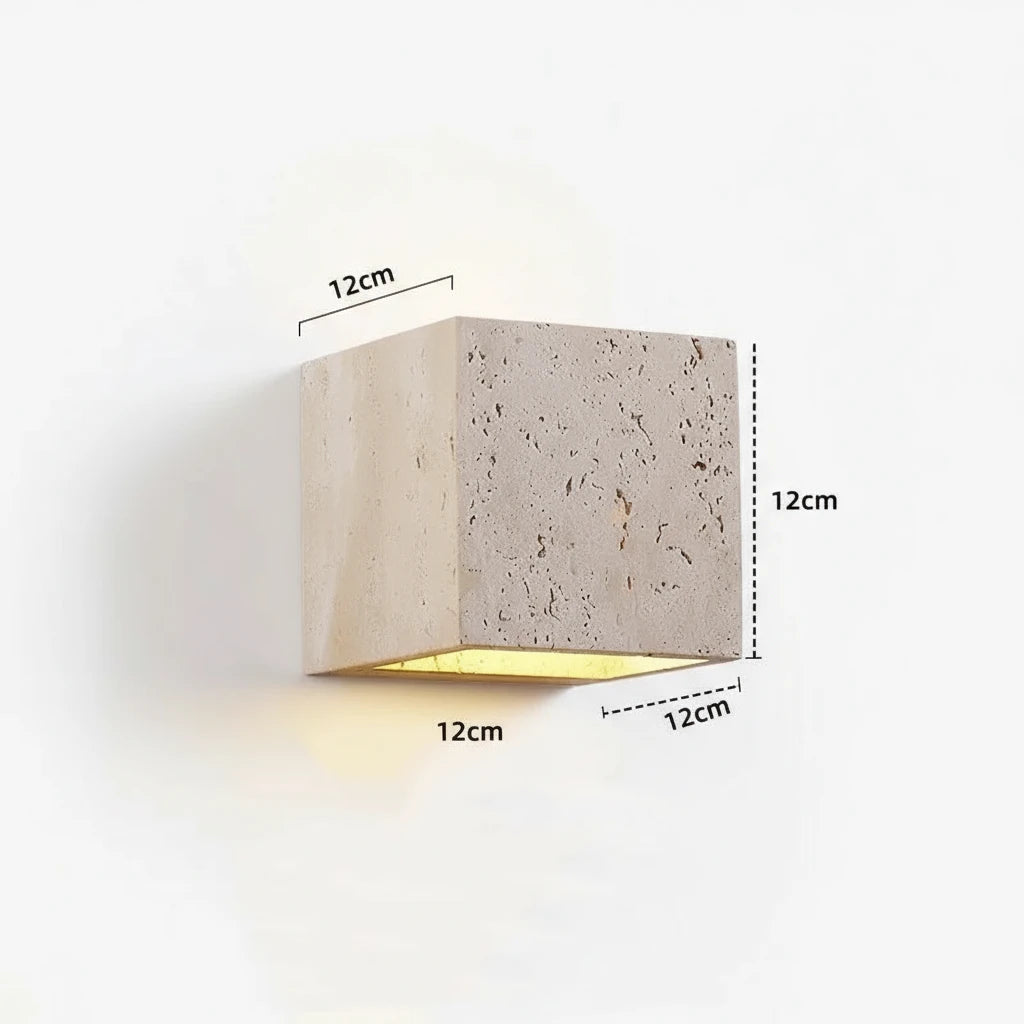 Gele Travertin LED Wandlamp Balkon Slaapkamer