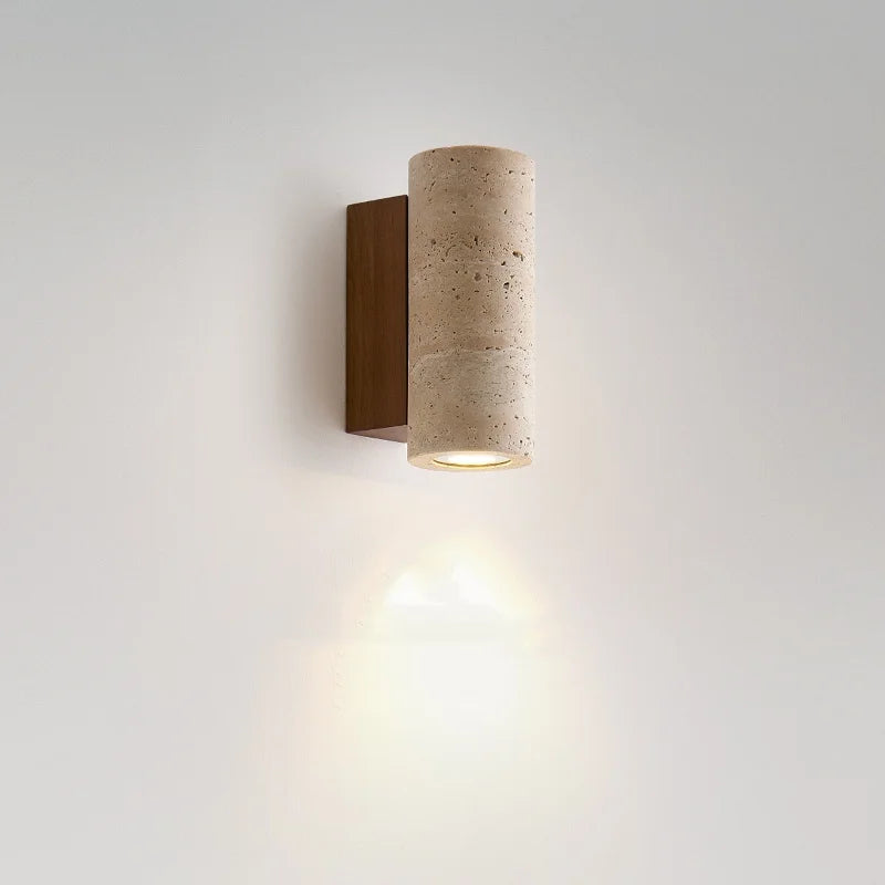 Gele Travertin LED Wandlamp Balkon Slaapkamer