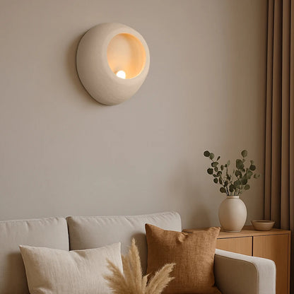 Nordic Wabi Sabi Wandlamp Japanse Stijl Crème Hars