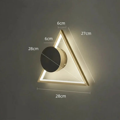 Nordic Minimalistische Koperen Wandlamp Circulair Design