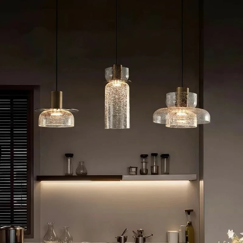 Moderne Luxe Wandlamp Gebarsten Glas Retro Bedside