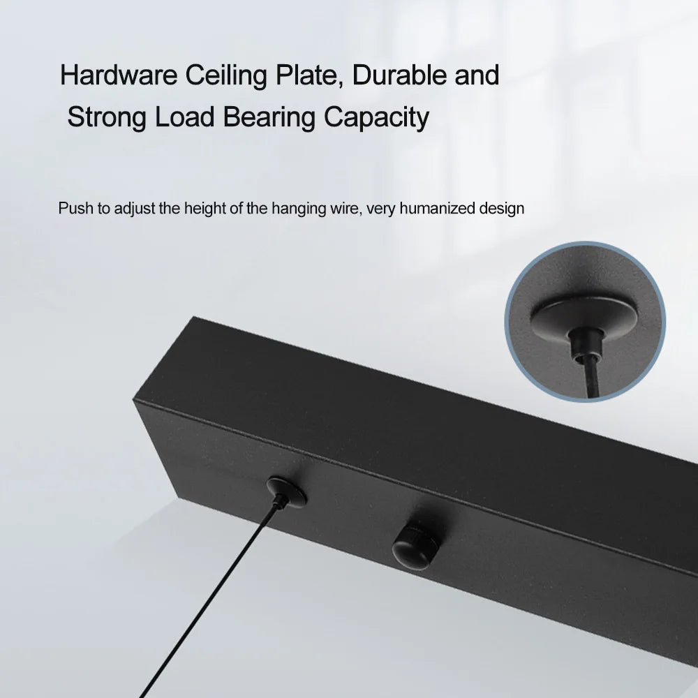 Minimalistische LED Hanglamp Langwerpig Design