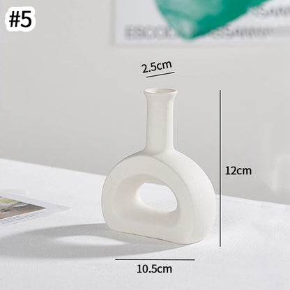 Keramische Vaas Wit Nordic Decoratieve Bloemenvaas