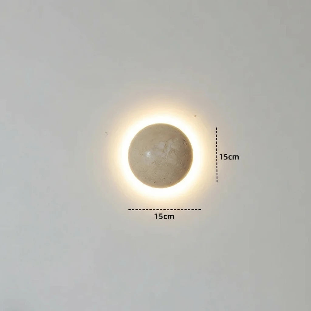 Gele Travertin LED Wandlamp Balkon Slaapkamer