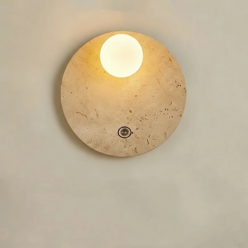 Gele Travertin LED Wandlamp Balkon Slaapkamer