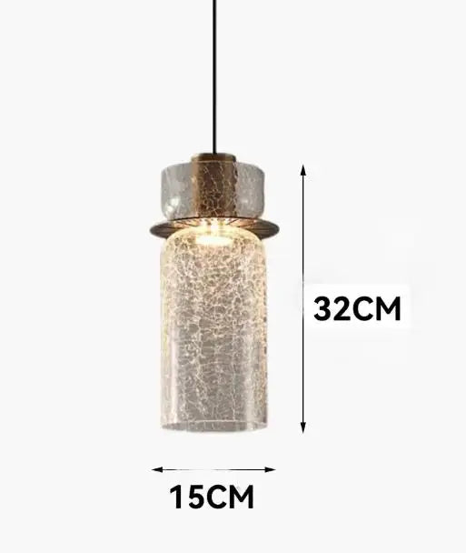 Moderne Luxe Wandlamp Gebarsten Glas Retro Bedside