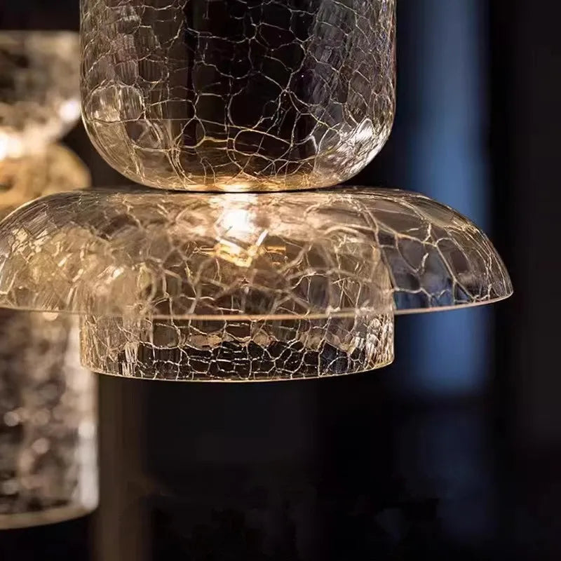 Moderne Luxe Wandlamp Gebarsten Glas Retro Bedside