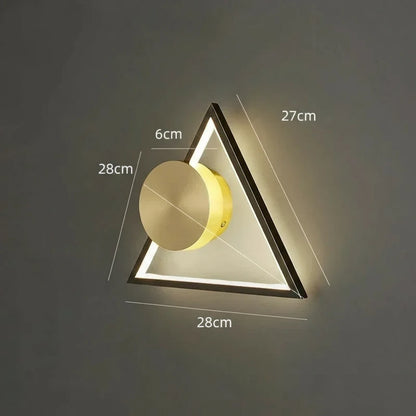 Nordic Minimalistische Koperen Wandlamp Circulair Design