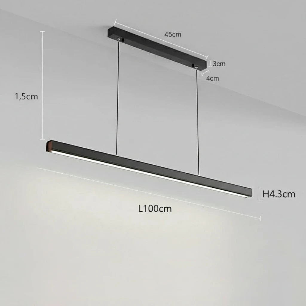 Minimalistische LED Hanglamp Langwerpig Design